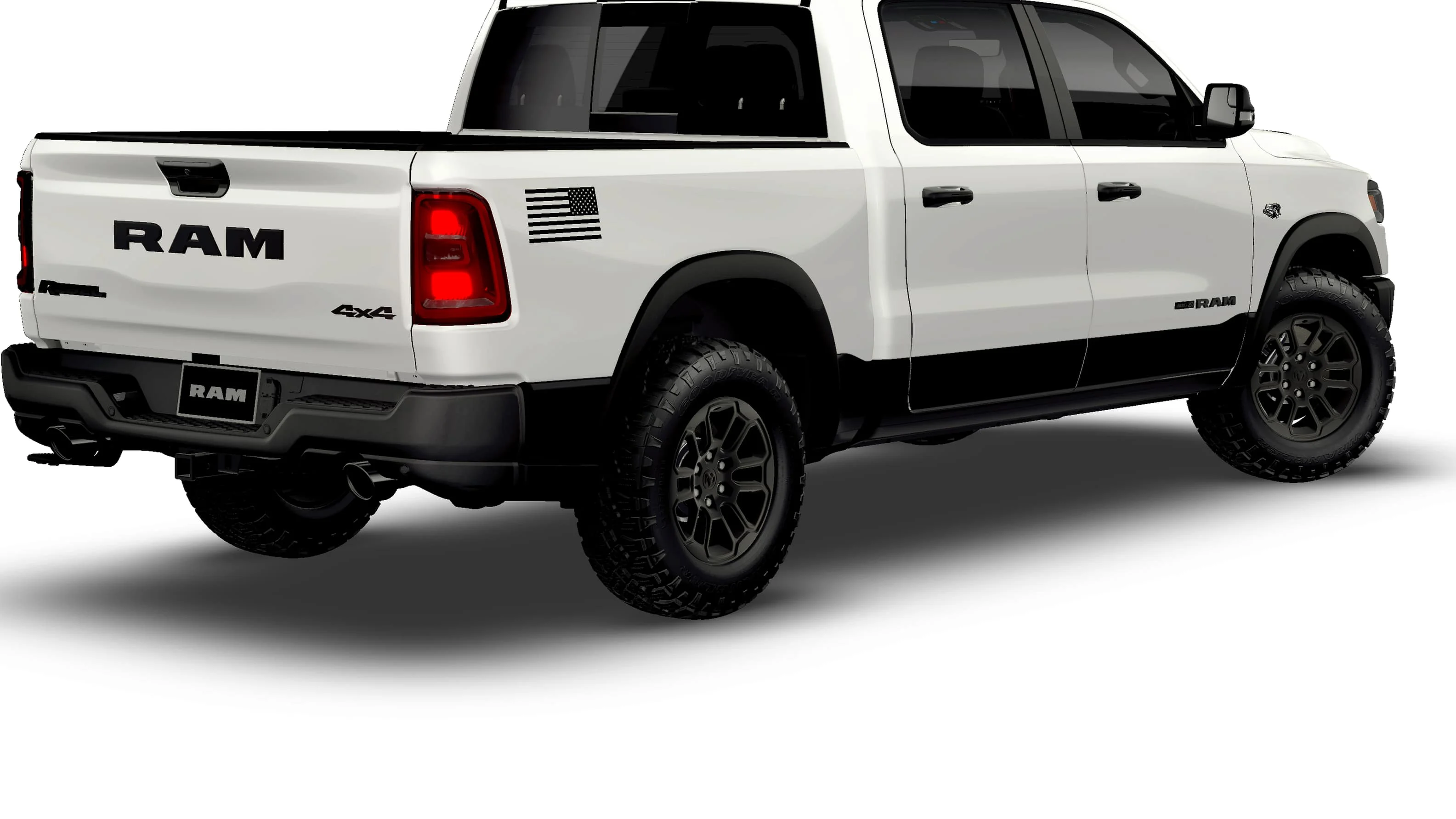 New 2026 Bright White Clear-Coat Exterior Paint RAM REBEL image 2