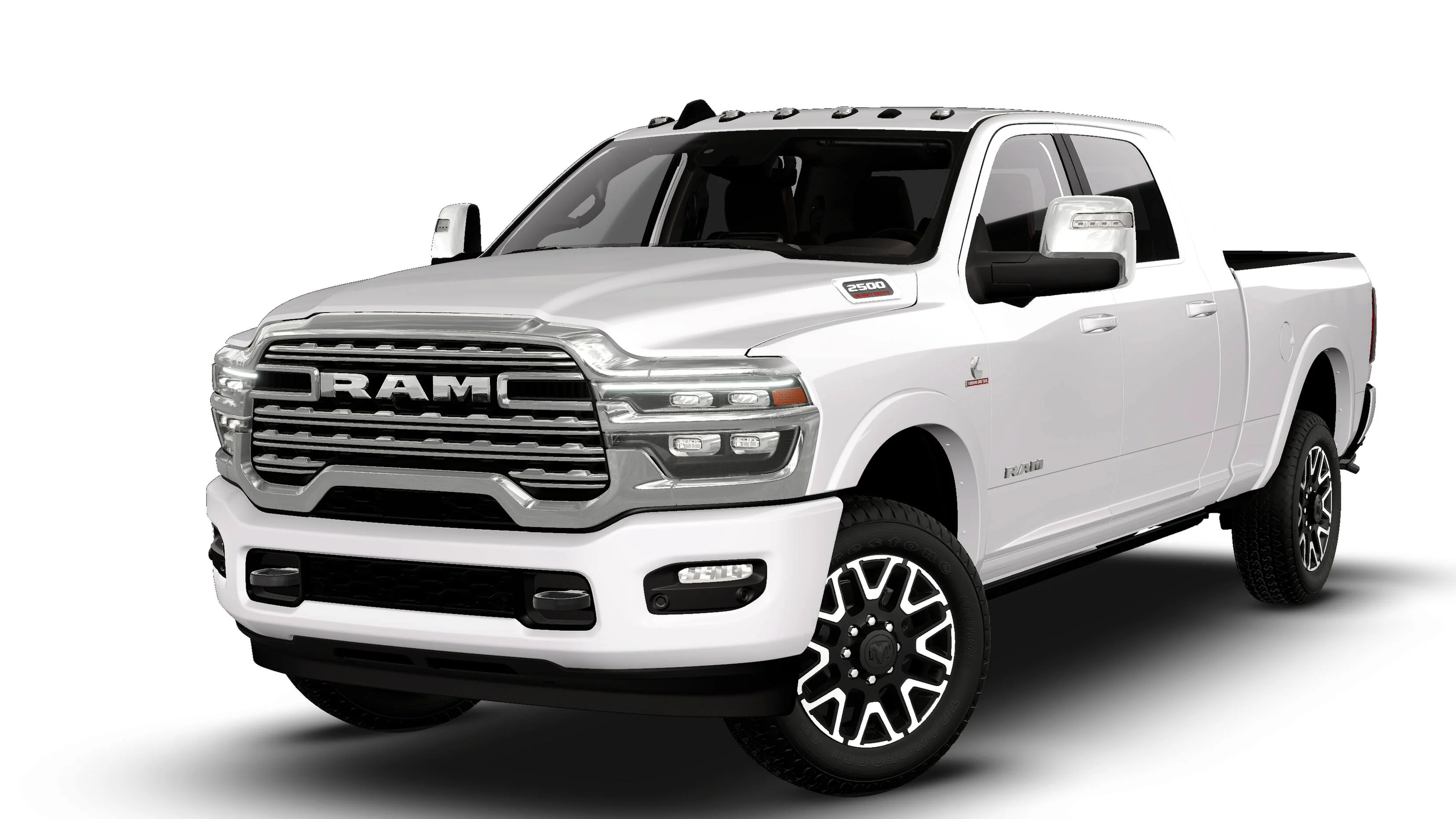 New 2026 Bright White Clear-Coat Exterior Paint RAM Limited Longhorn image 1