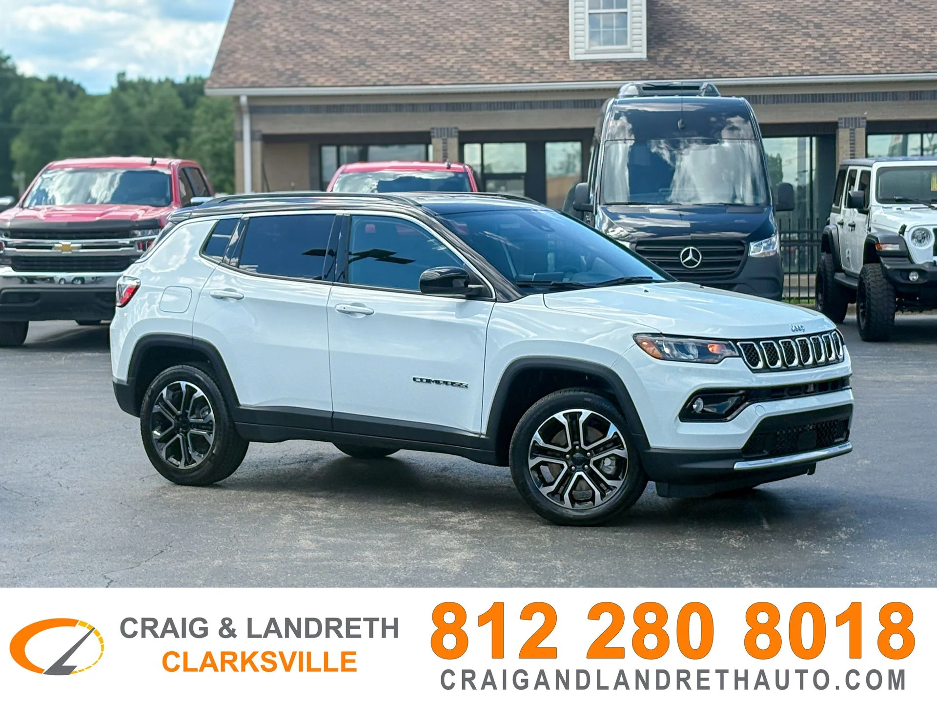 Used 2023 White Jeep Limited image 1