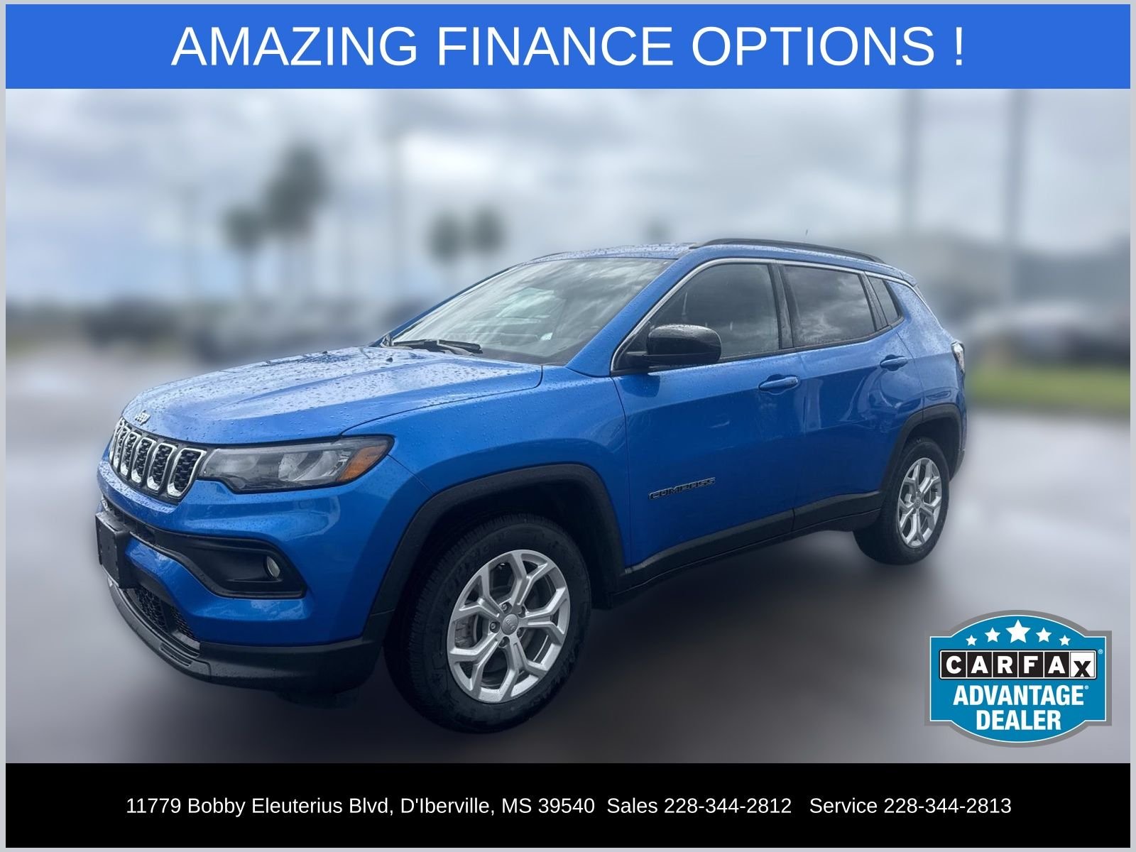 Used 2024 Blue Jeep Latitude image 1