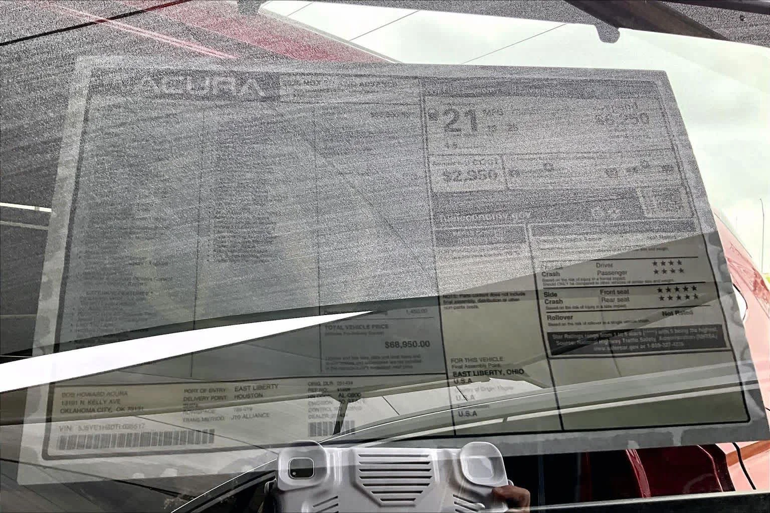 New 2026 Performance Red Pearl Acura w/Advance Package image 18