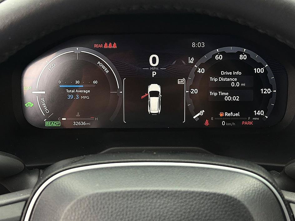 Used 2023 Cavalry Blue/Midnight Black Metallic Toyota Hybrid XSE image 12