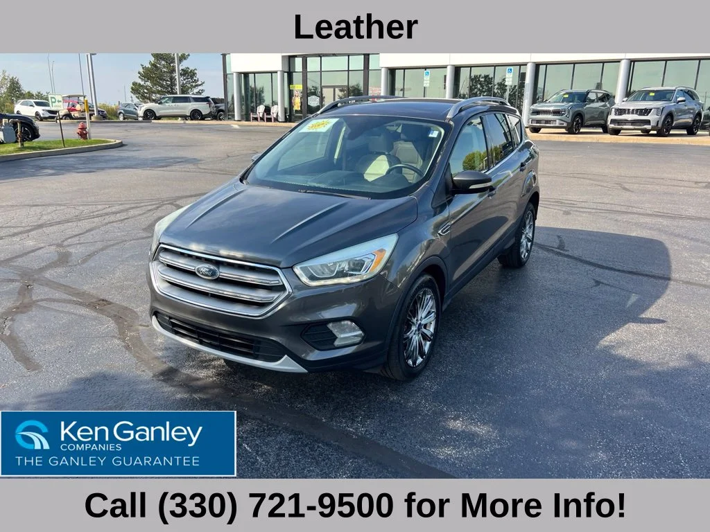 Used 2017 Ford Escape Titanium with VIN 1FMCU0J90HUD15962 for sale in Medina, OH