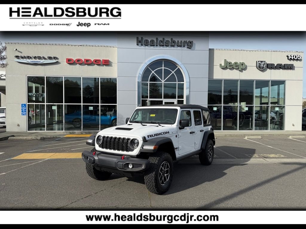 New 2026 Bright White Clear-Coat Exterior Paint Jeep Rubicon image 1
