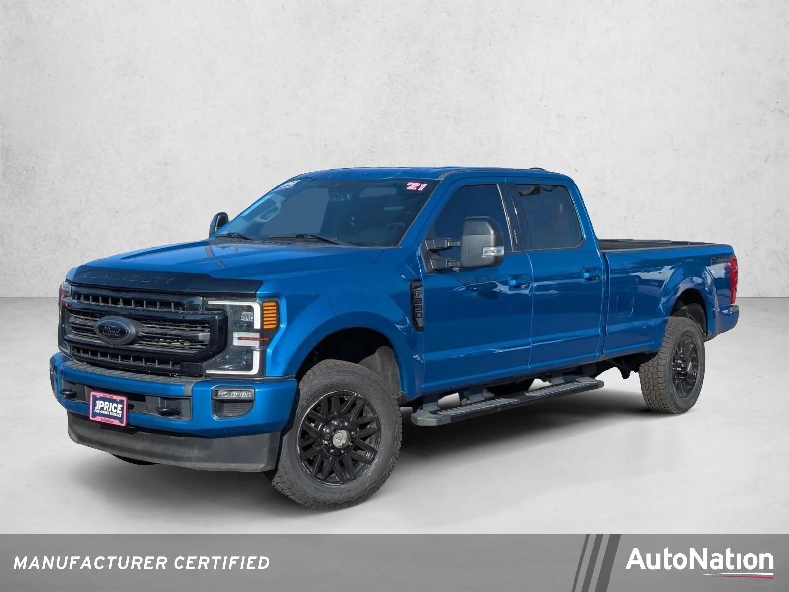 Certified Used 2021 Velocity Blue Metallic Ford LARIAT image 1