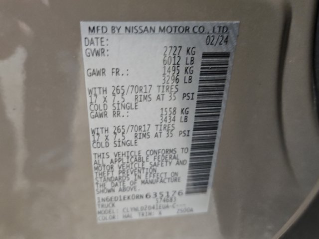 Used 2024 Beige Nissan PRO-4X image 37