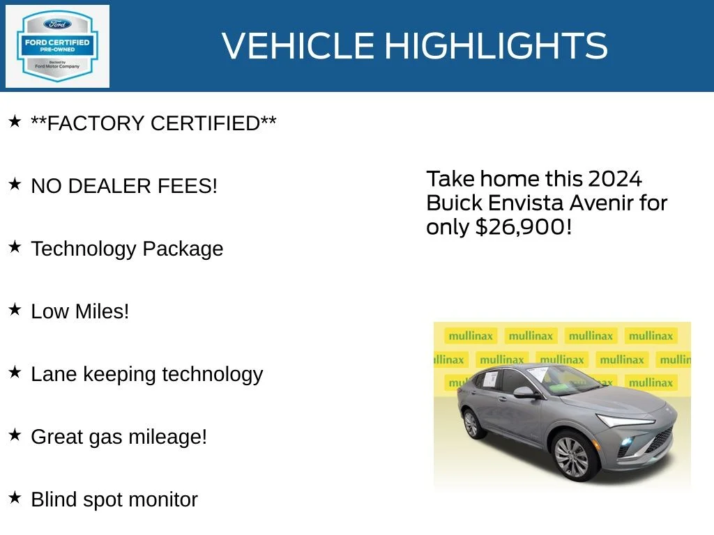 Certified Used 2024 Gray Buick Avenir image 12