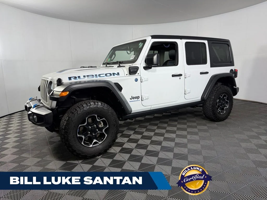 Certified Used 2023 White Jeep Rubicon 4xe image 1