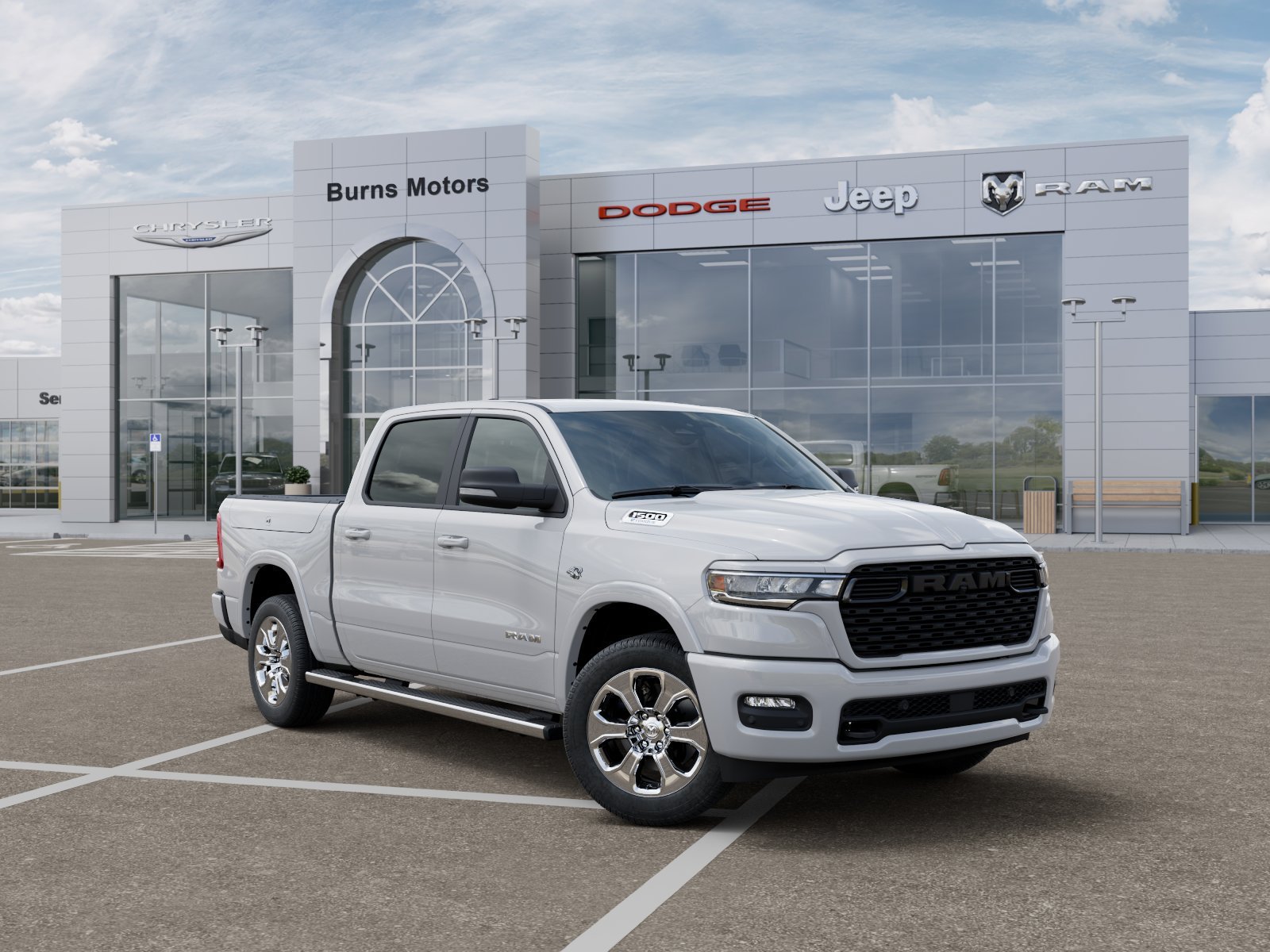 New 2026 Bright White Clear-Coat Exterior Paint RAM Lone Star Sport image 5
