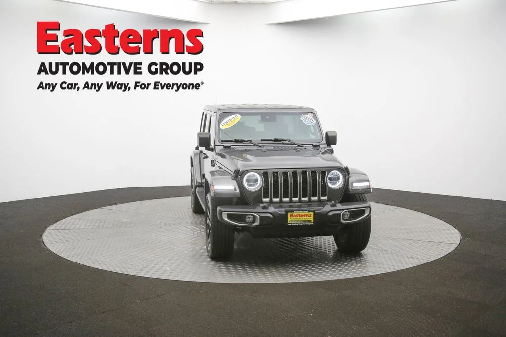 Used 2021 Gray Jeep Unlimited Sahara 4xe image 52