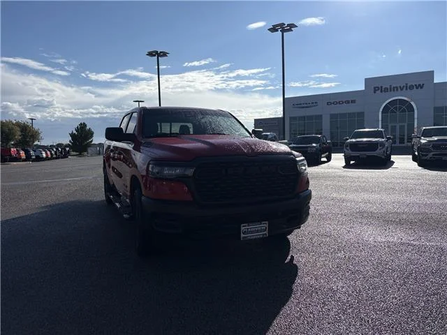 Used 2025 Flame Red Clearcoat RAM Tradesman 4x4 Crew Cab 153.5 in. WB image 1