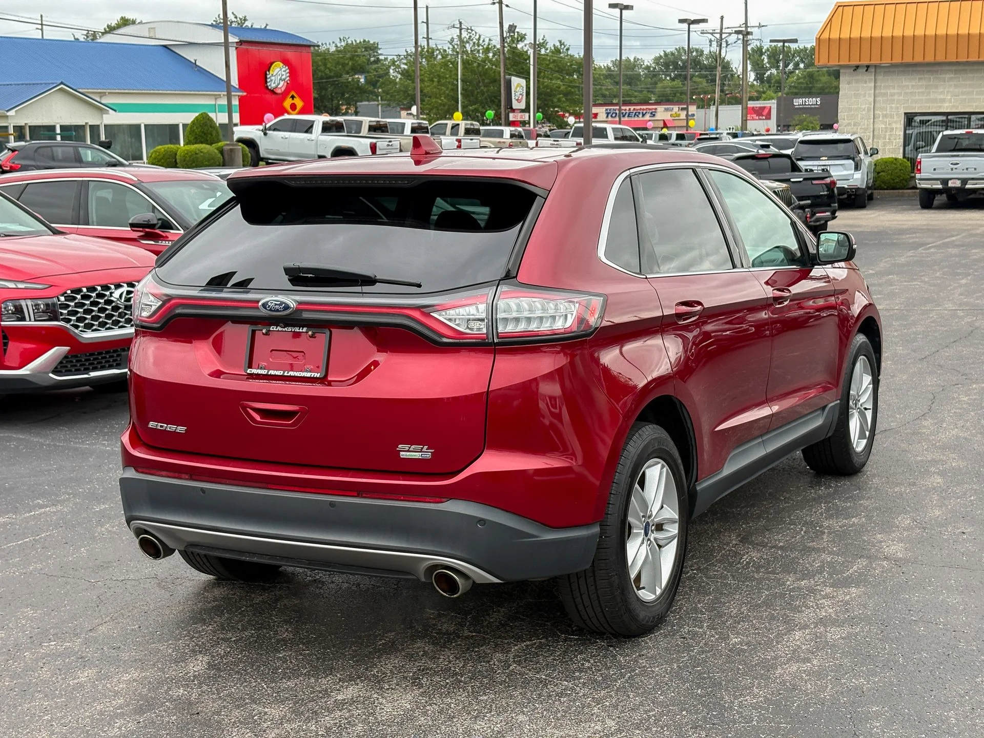 Used 2018 Red Ford SEL image 17