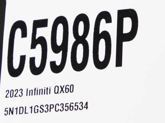 Used 2023 Graphite Shadow INFINITI Sensory image 35