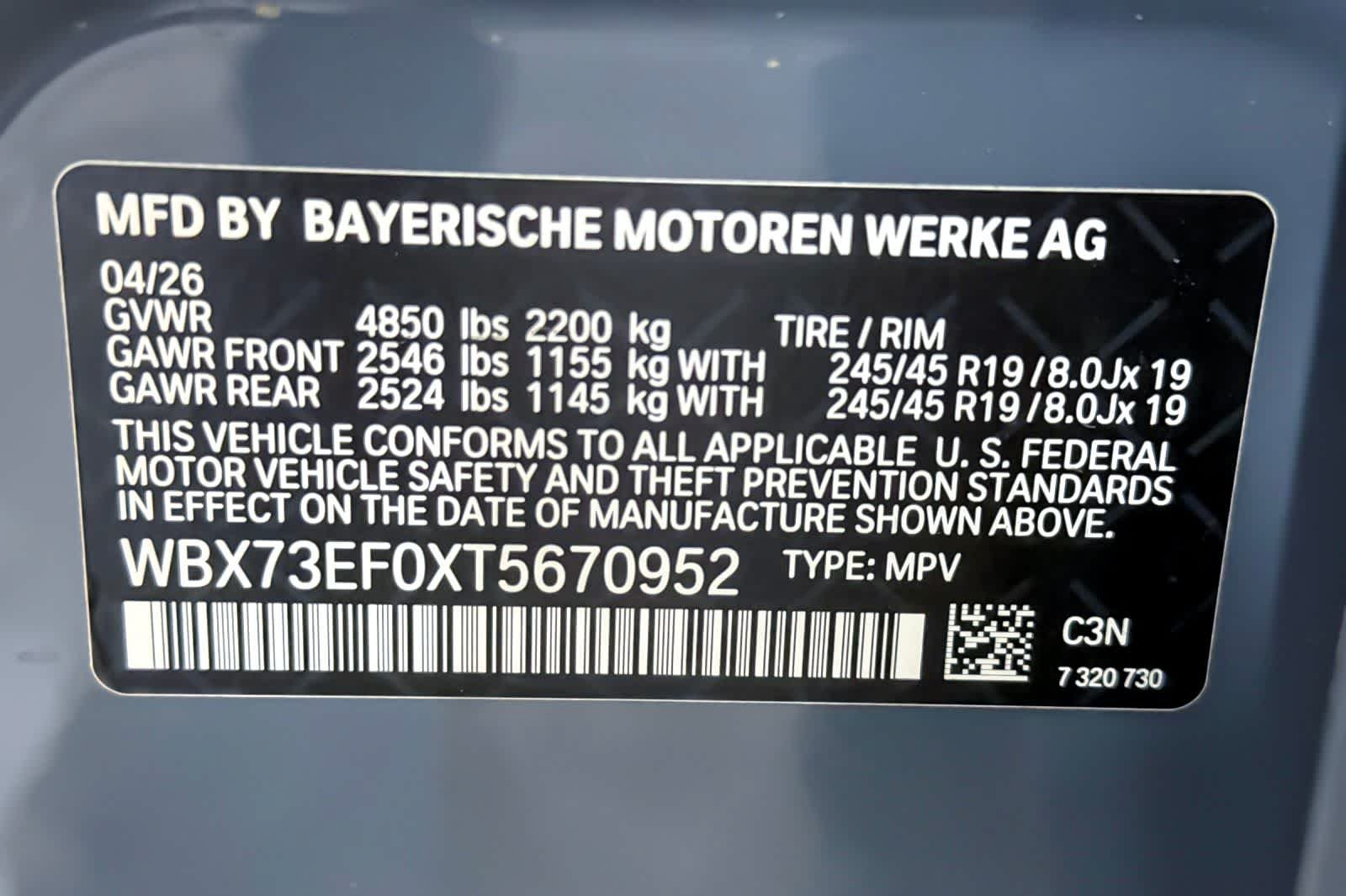 New 2026 Storm Bay Metallic BMW xDrive28i image 27