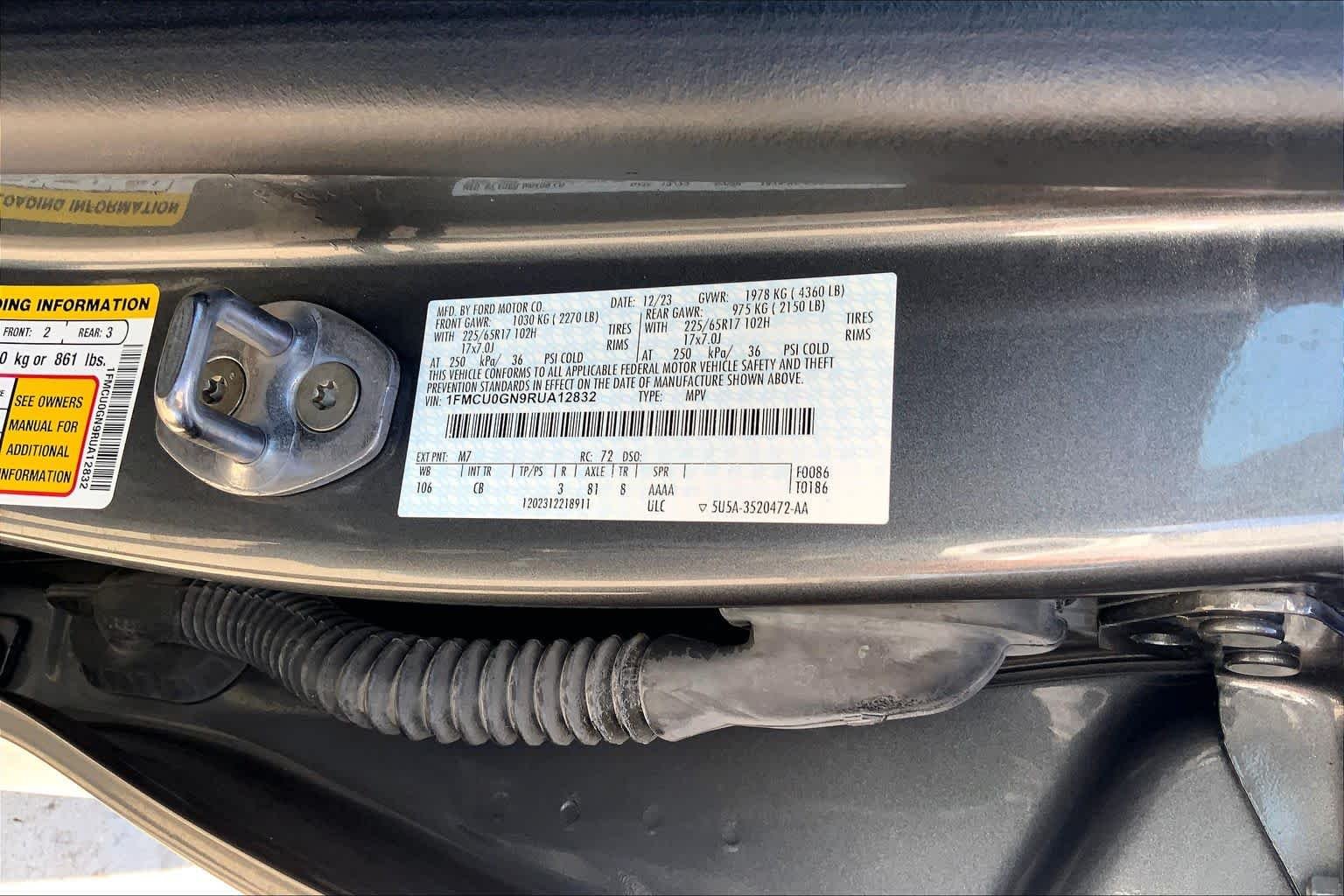 Used 2024 Carbonized Gray Metallic Ford Active image 36