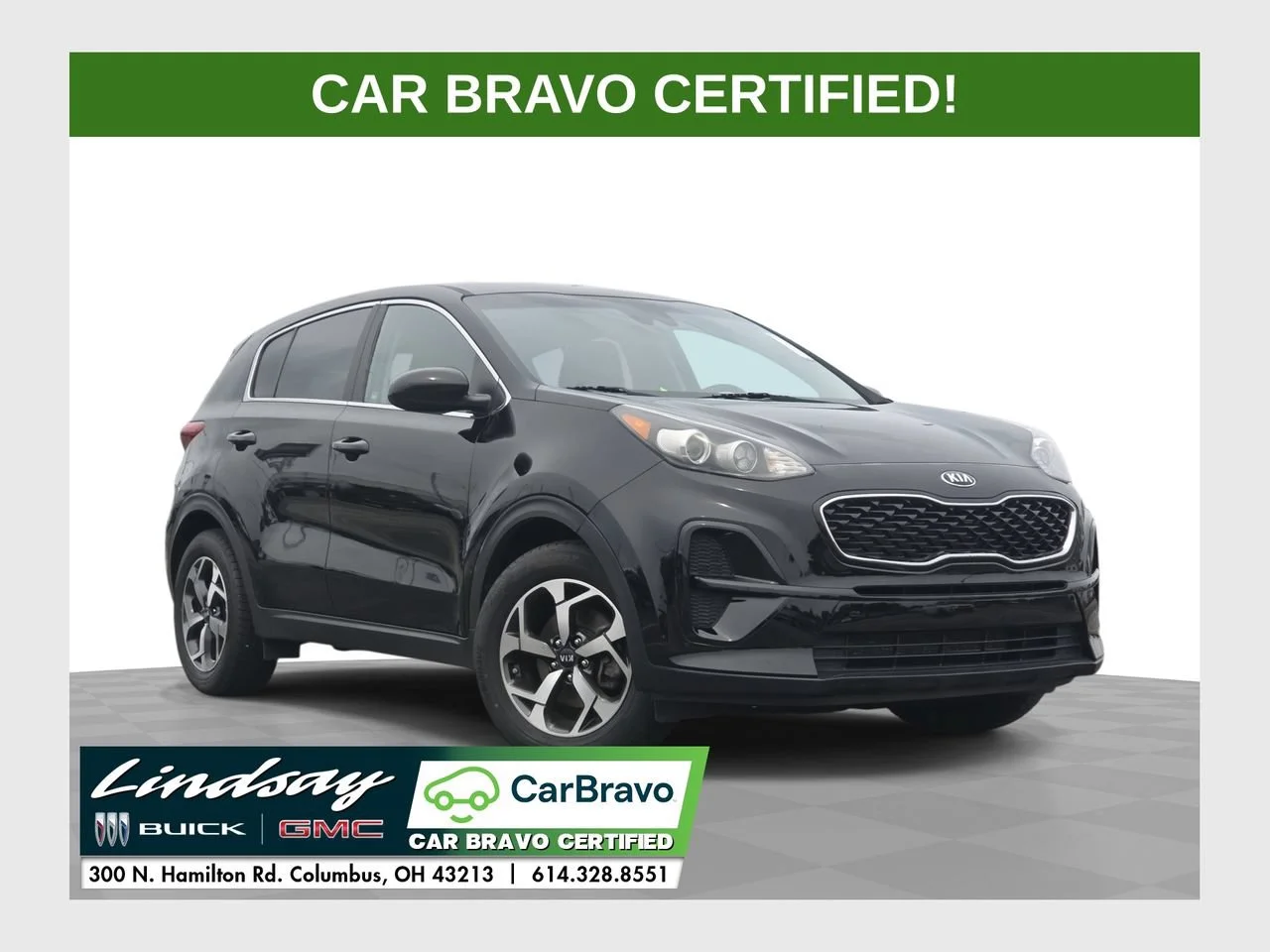 Used 2020 Black Kia LX image 1