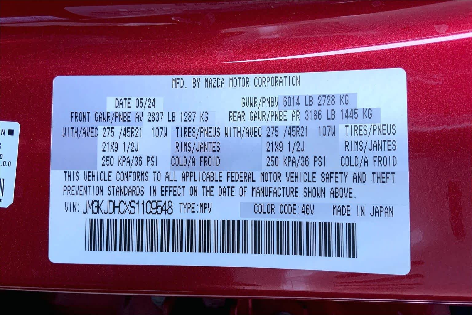 Certified Used 2025 Soul Red Crystal Metallic Mazda 3.3 Turbo S Premium Package image 34