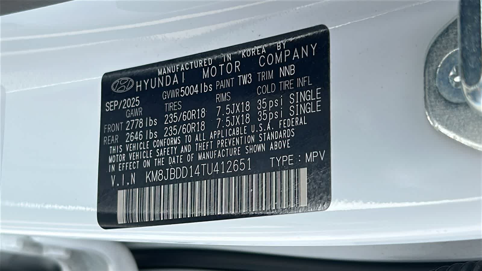 Certified Used 2026 Creamy White Pearl Hyundai SEL image 30