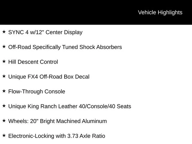 New 2026 Star White Metallic Tri-Coat Ford King Ranch image 7