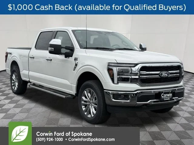 New 2026 Star White Metallic Tri-Coat Ford Lariat® image 1