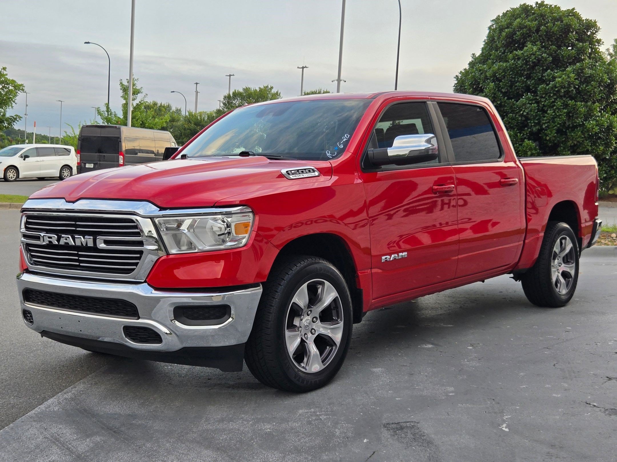 Used 2024 Flame Red Clearcoat RAM Laramie image 3