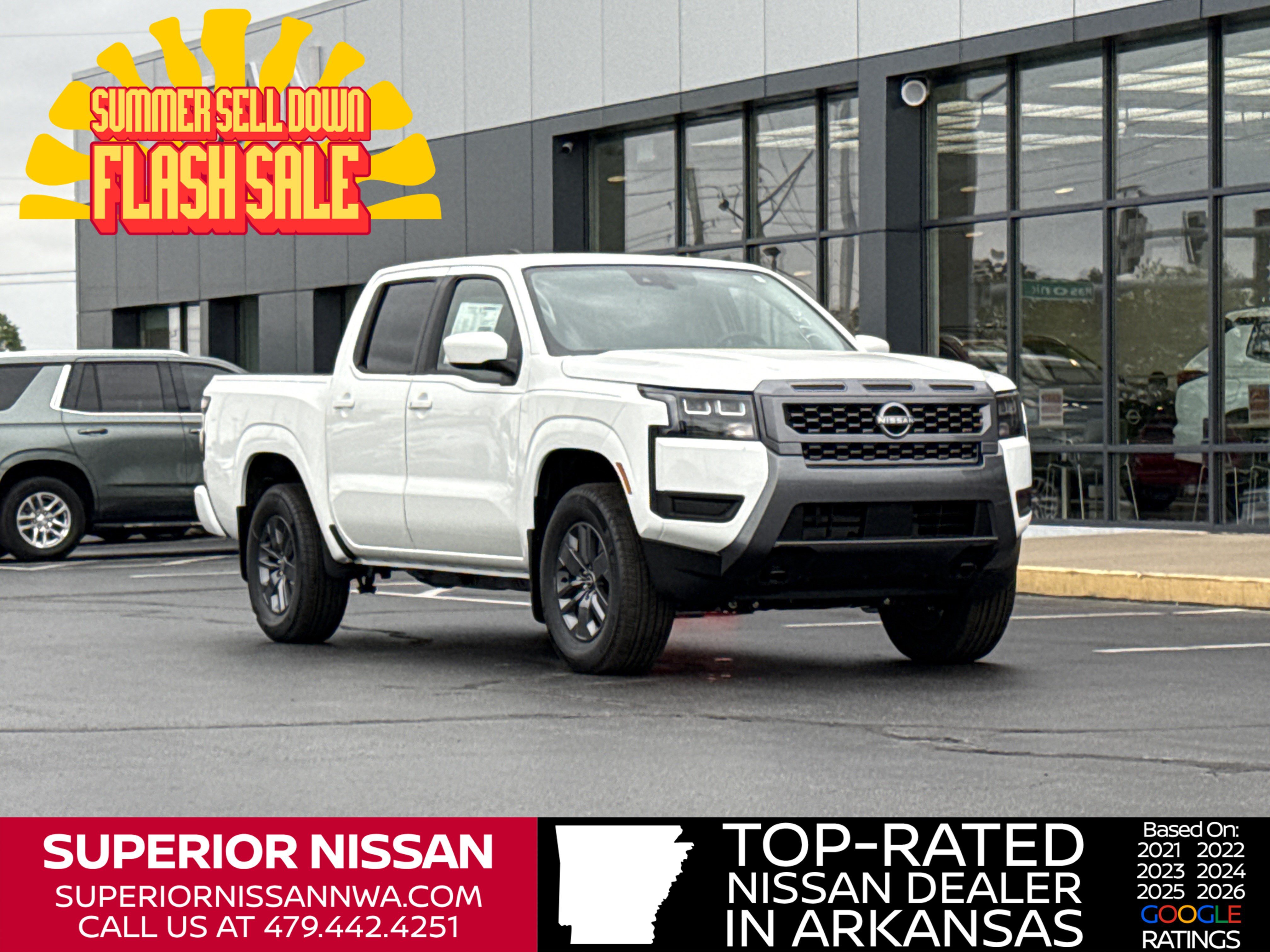 New 2026 Glacier White Nissan Crew Cab SV image 1