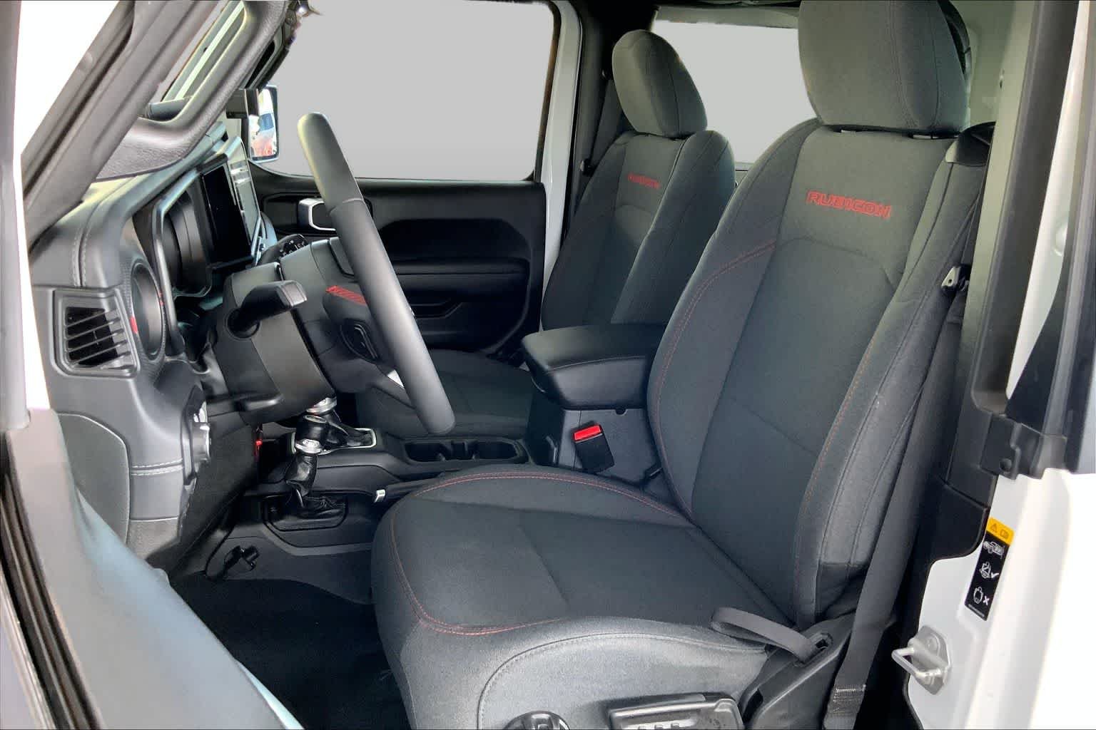 Used 2024 Bright White Clearcoat Jeep Rubicon image 8