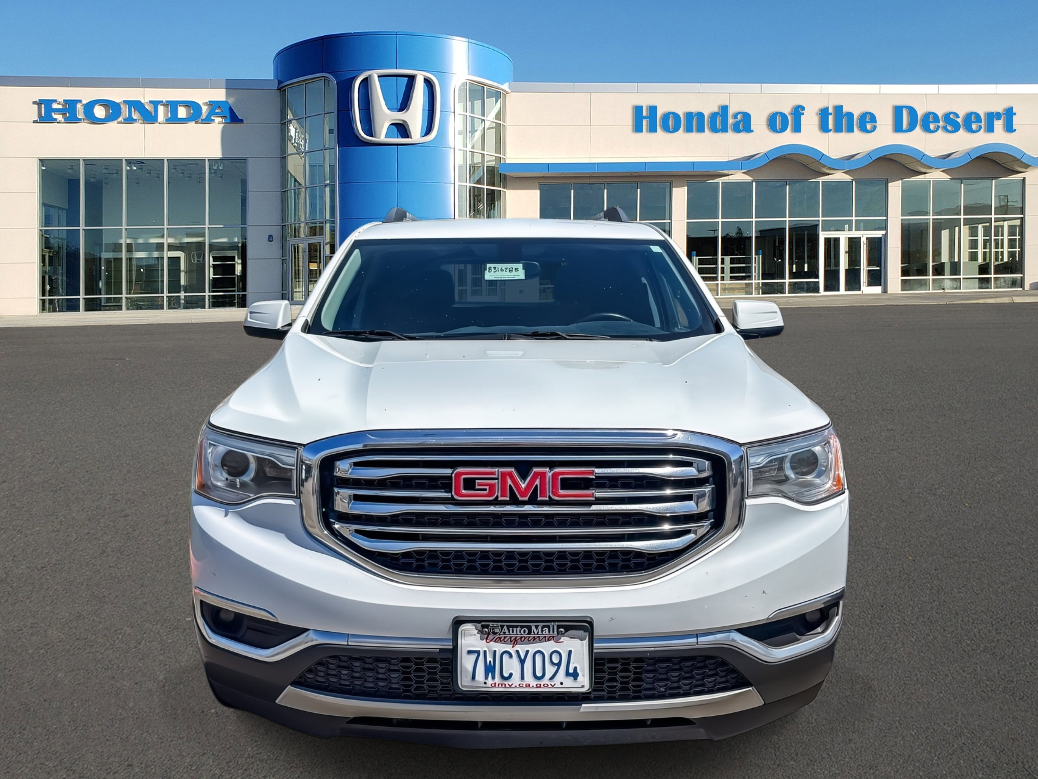 Used 2017 GMC Acadia SLE-2 with VIN 1GKKNLLS2HZ169439 for sale in Cathedral City, CA