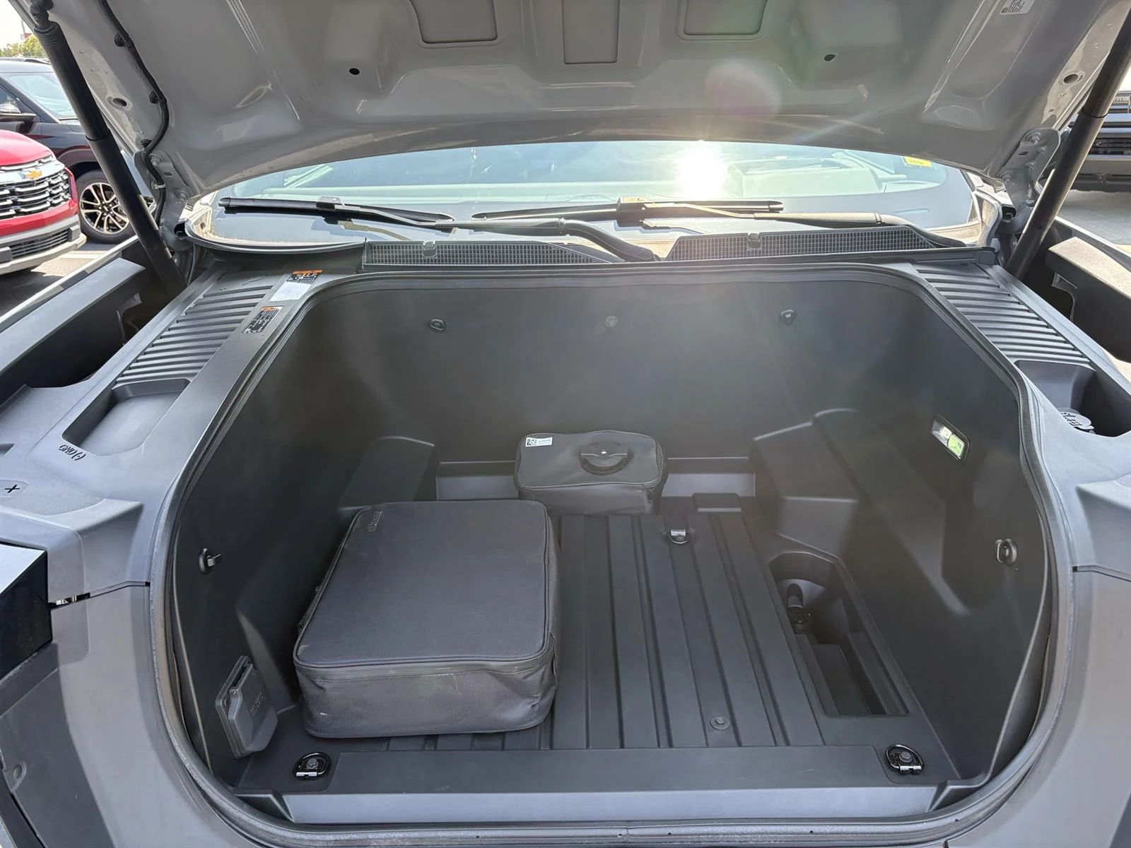 Used 2025 Thunderstorm Gray GMC Max Range Denali image 16