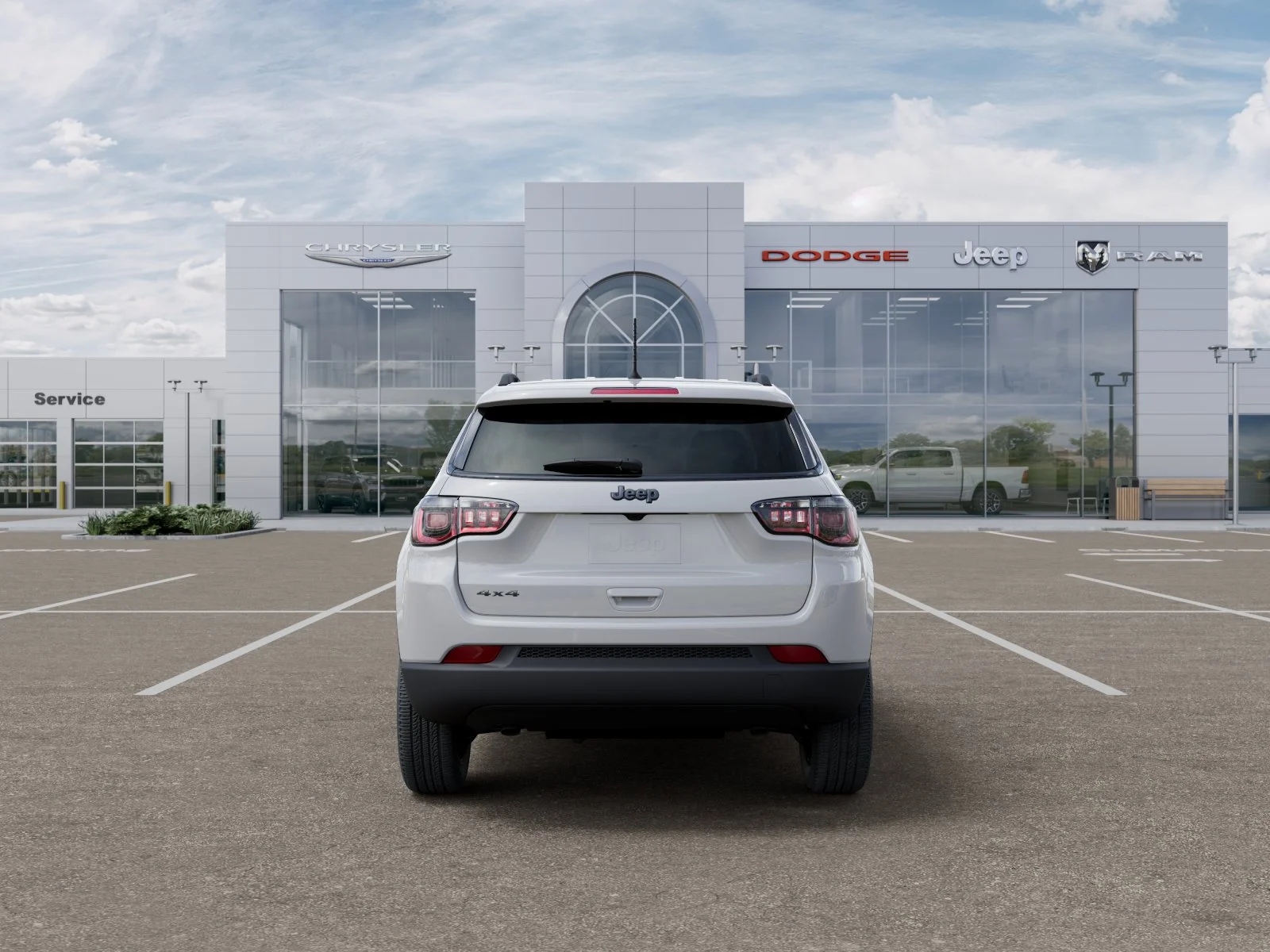 New 2026 Bright White Clear-Coat Exterior Paint Jeep Latitude image 33
