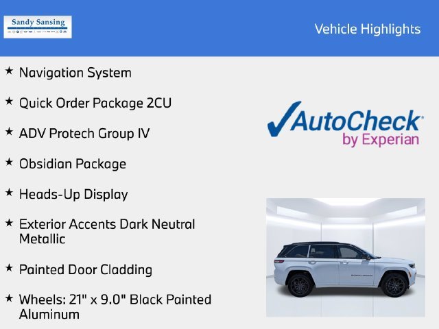 New 2026 Bright White Clear-Coat Exterior Paint Jeep Summit image 7