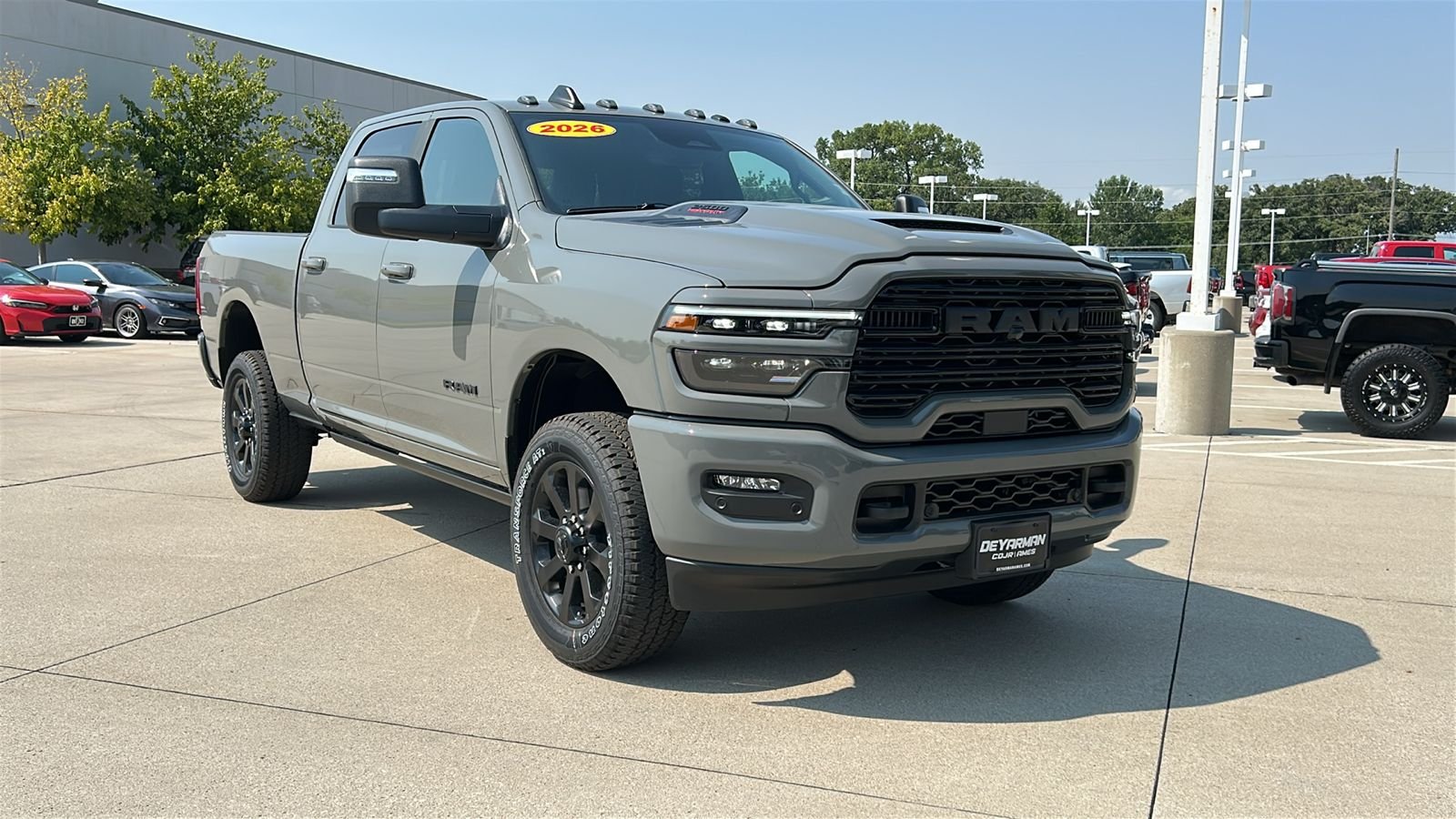 New 2026 Ceramic Gray Clear-Coat Exterior Paint RAM Laramie image 2
