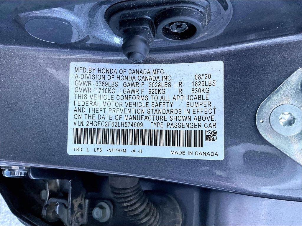 Used 2020 Gray Honda LX image 33
