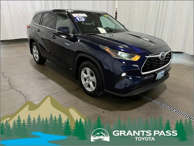 Certified Used 2021 Blue Toyota LE image 1