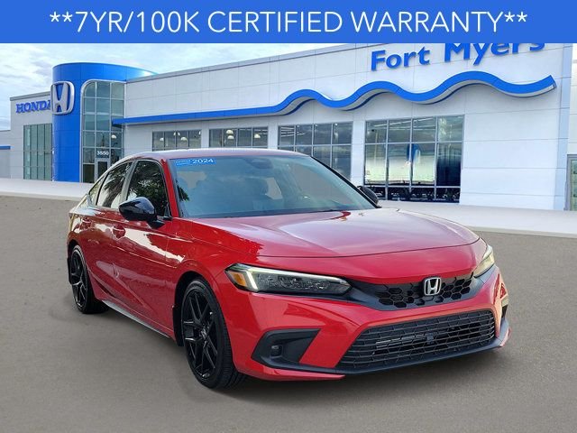 Certified Used 2024 Rallye Red Honda 2.0L SPORT image 1