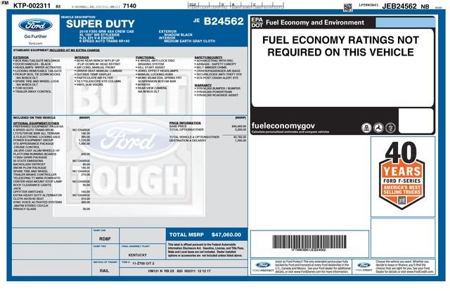 Used 2018 Shadow Black Ford XL image 1