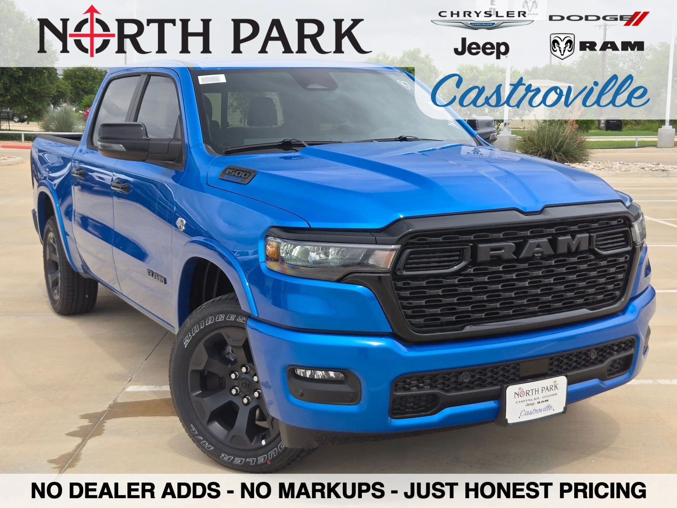 New 2026 Hydro Blue Pearl-Coat Exterior Paint RAM Big Horn/Lone Star image 1