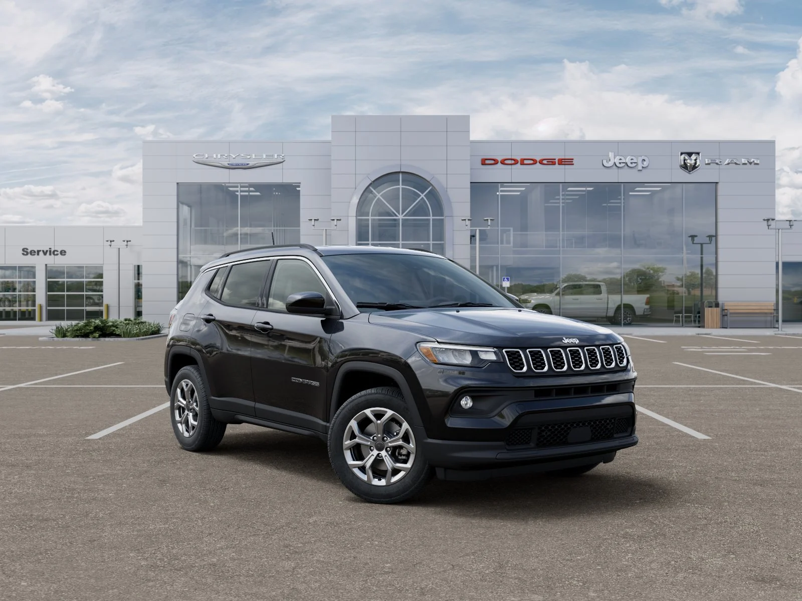 New 2026 Diamond Black Crystal Pearlcoat Jeep Latitude image 39
