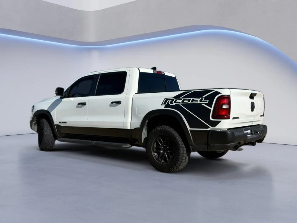 Used 2025 Bright White Clearcoat Ram Rebel image 3