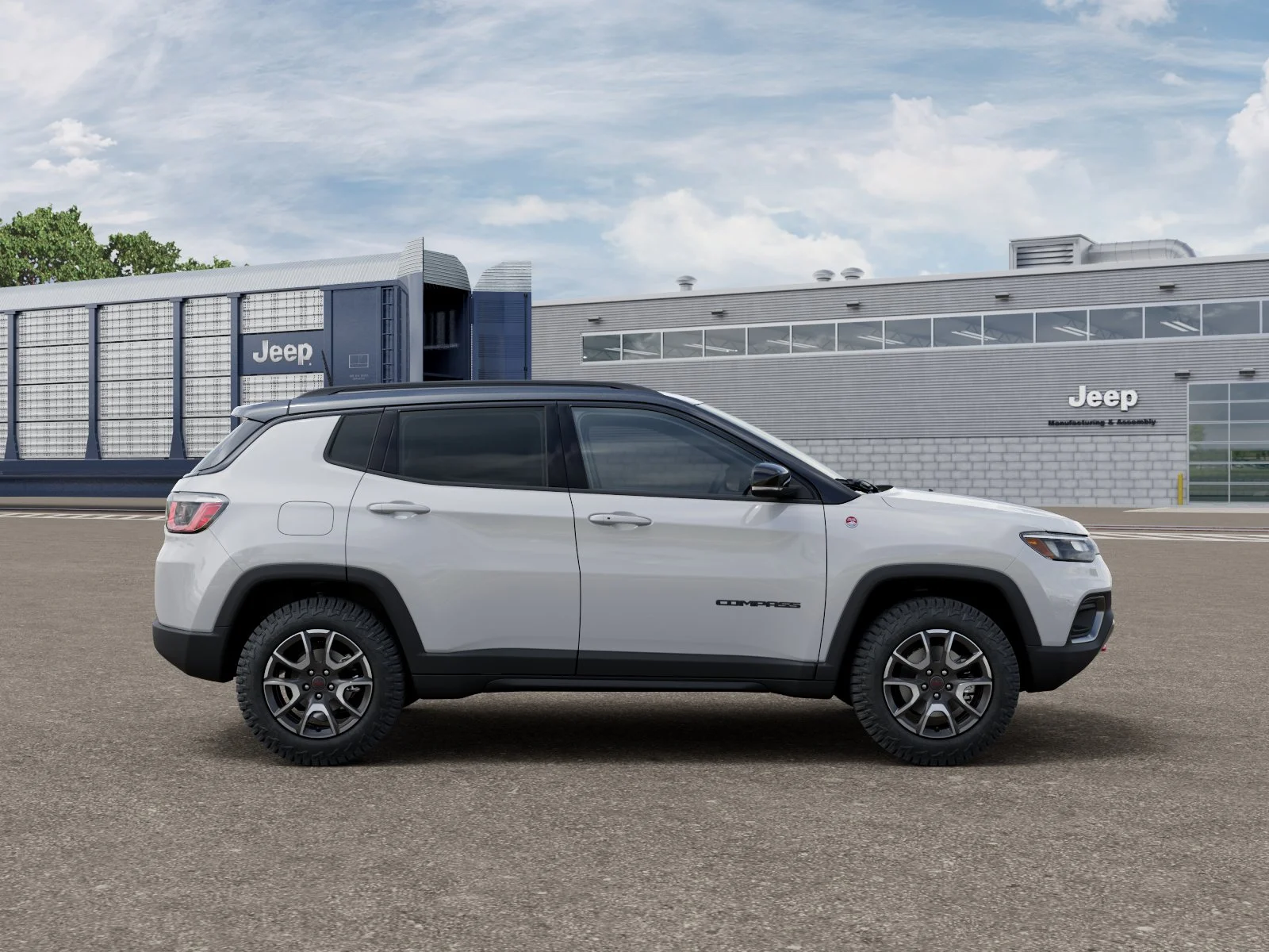 New 2026 Bright White Clear-Coat Exterior Paint Jeep Trailhawk image 12