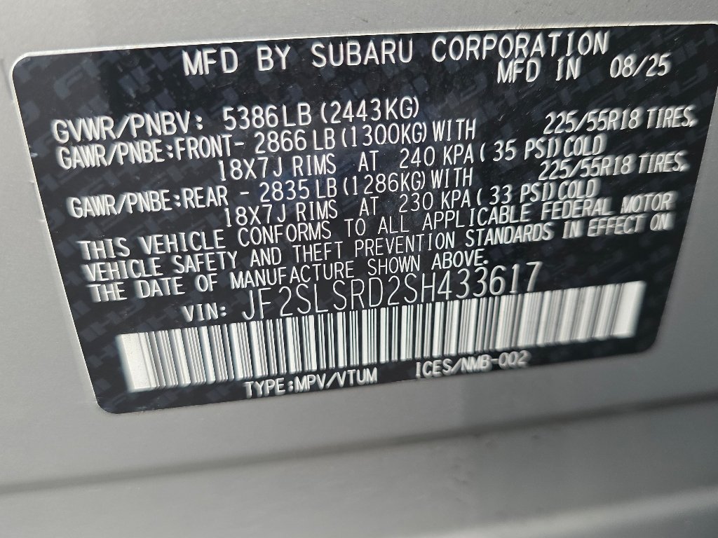 Used 2025 River Rock Pearl Subaru Limited image 36