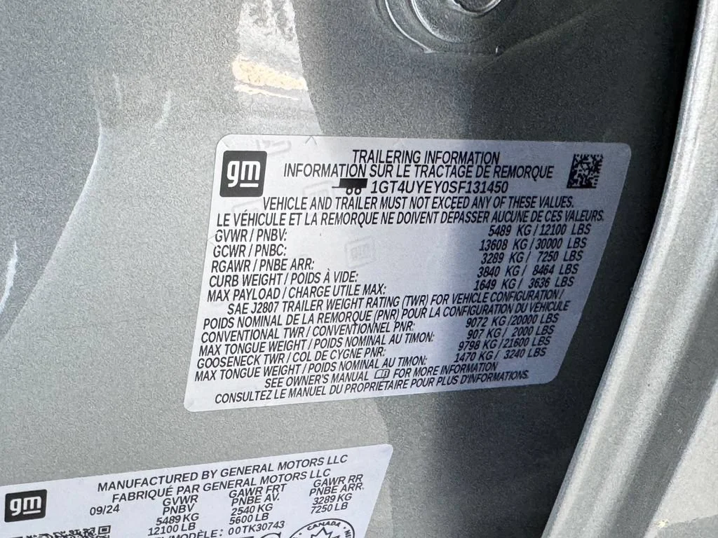 Certified Used 2025 Sterling Metallic GMC Denali Ultimate image 9