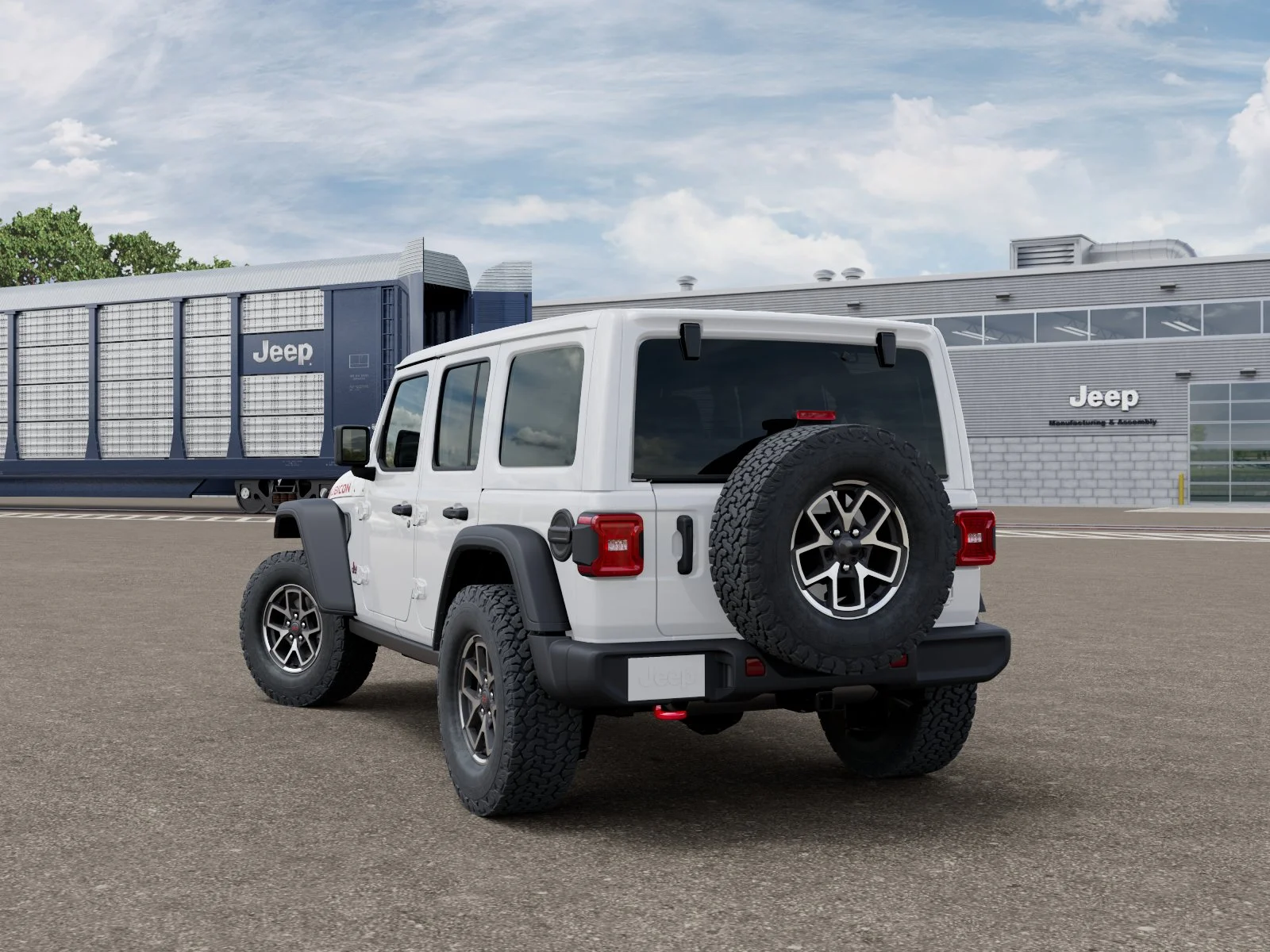 New 2026 Bright White Clear-Coat Exterior Paint Jeep Rubicon image 30