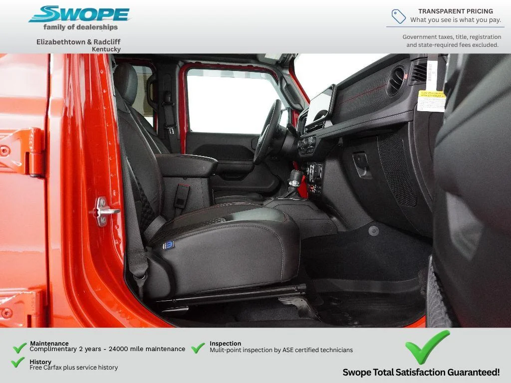 Used 2025 Firecracker Red Clearcoat Jeep Rubicon image 10