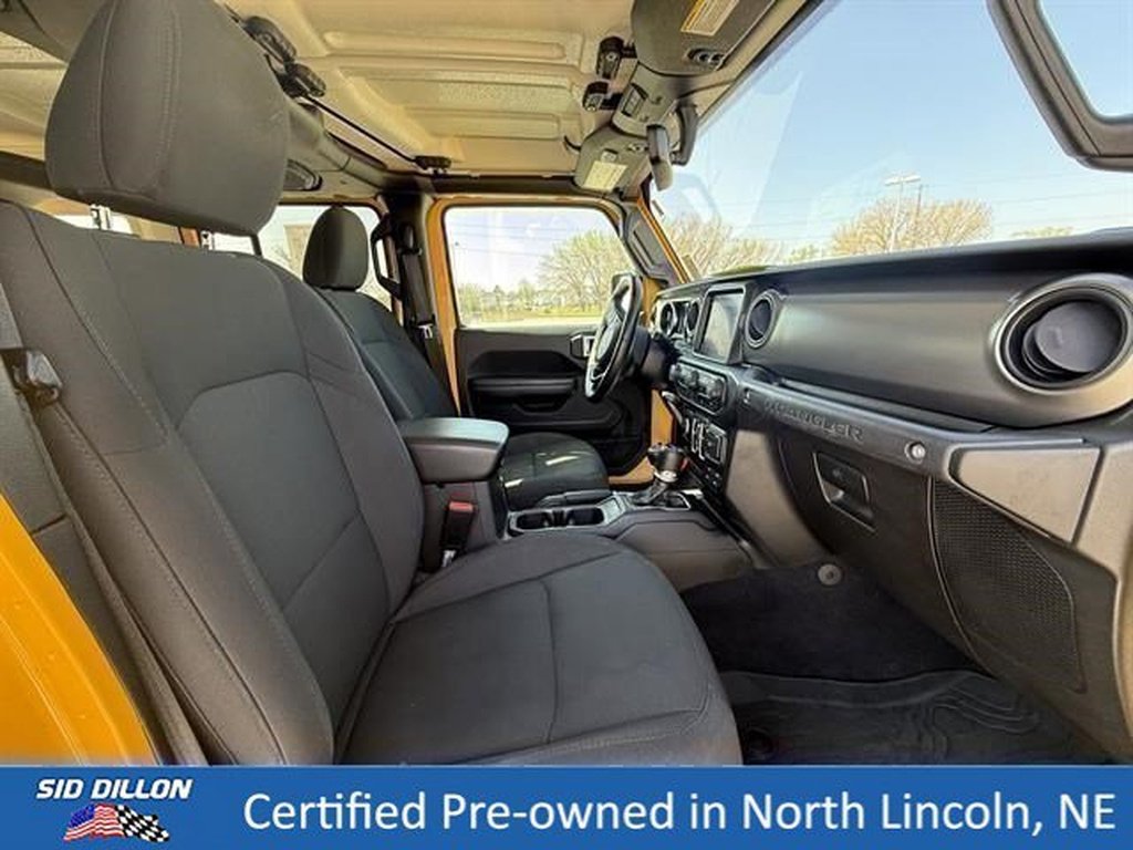 Used 2021 YELLOW Jeep 4x4 Willys Sport 4dr SUV image 23