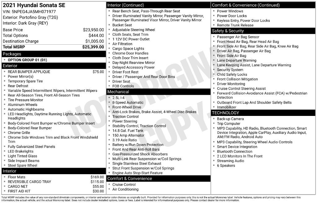 Certified Used 2021 Gray Hyundai SE image 3