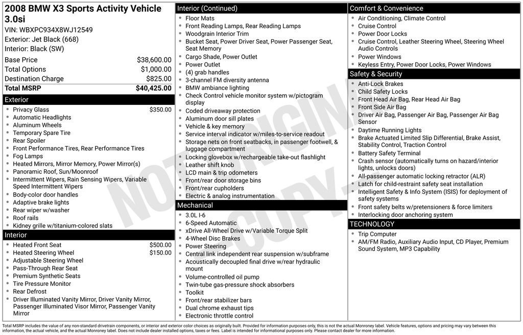2008 BMW X3's photo