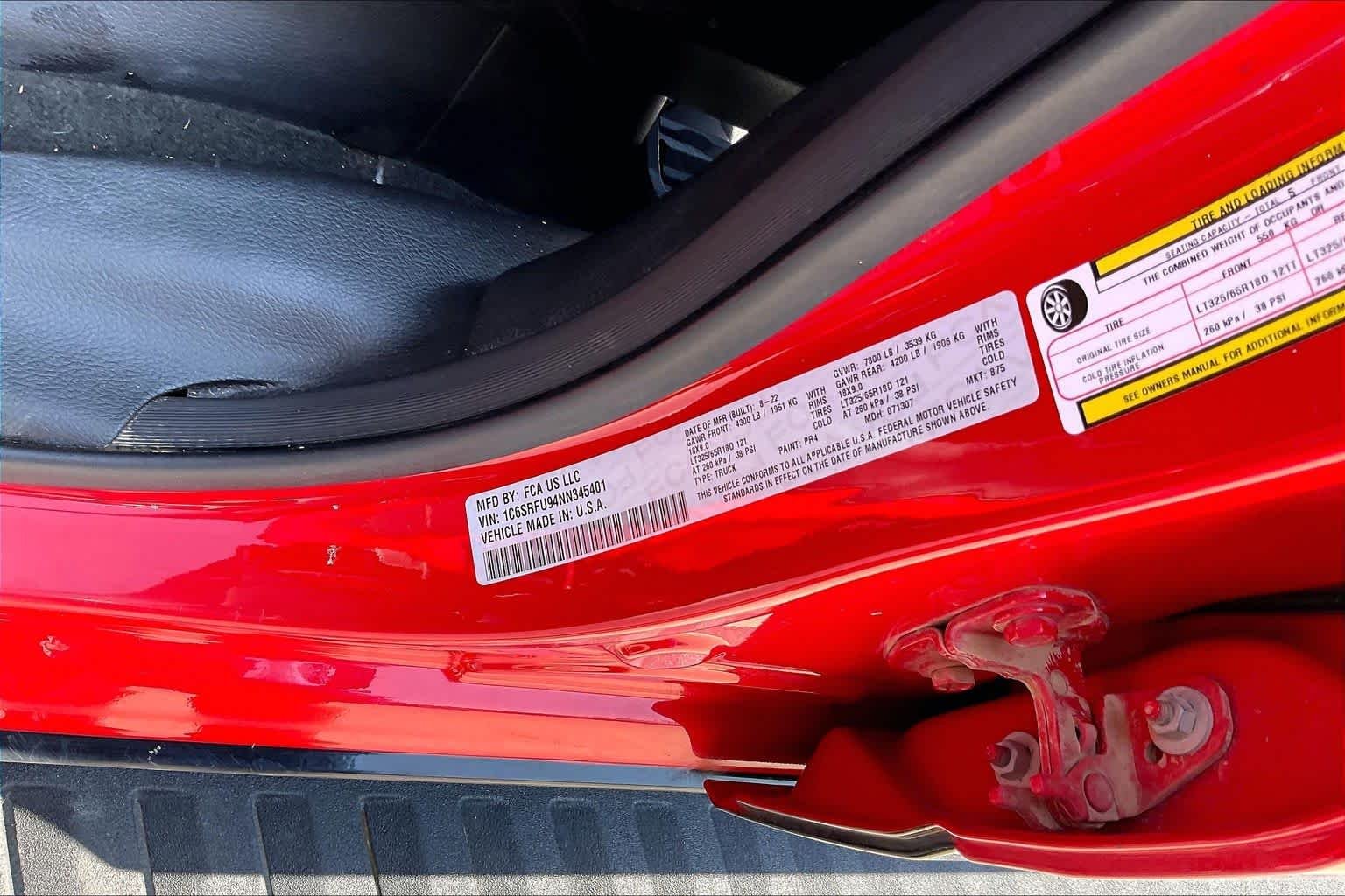 Used 2022 Flame Red Clearcoat Ram TRX image 34