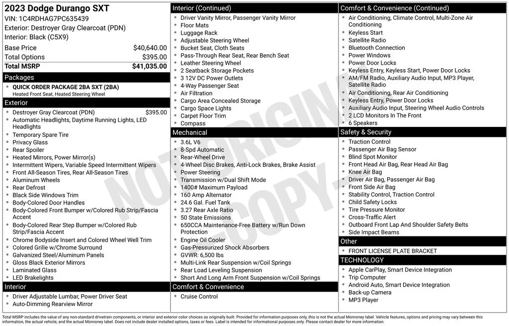 Used 2023 Gray Dodge SXT image 17