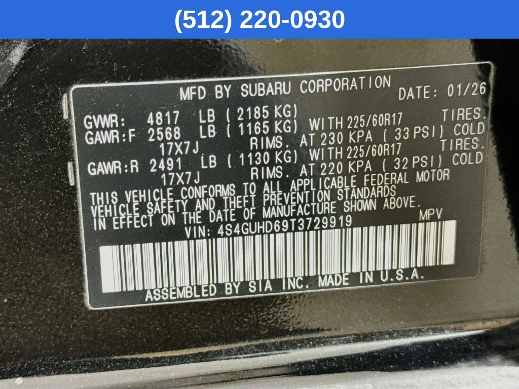 Certified Used 2026 Black Subaru Premium image 39